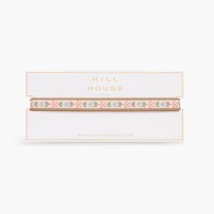 🆕 Hill House Pink & Purple Floral Necklace Ribbon Choker